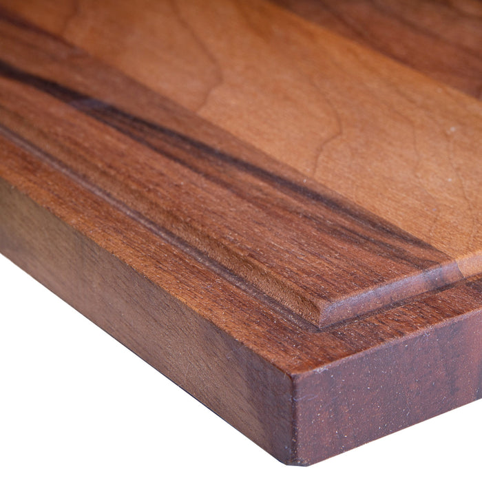 Plank met handvat walnoot 33x16 cm