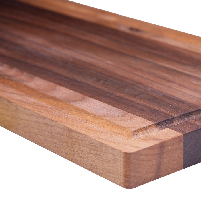 Plank met handvat walnoot 48x17 cm
